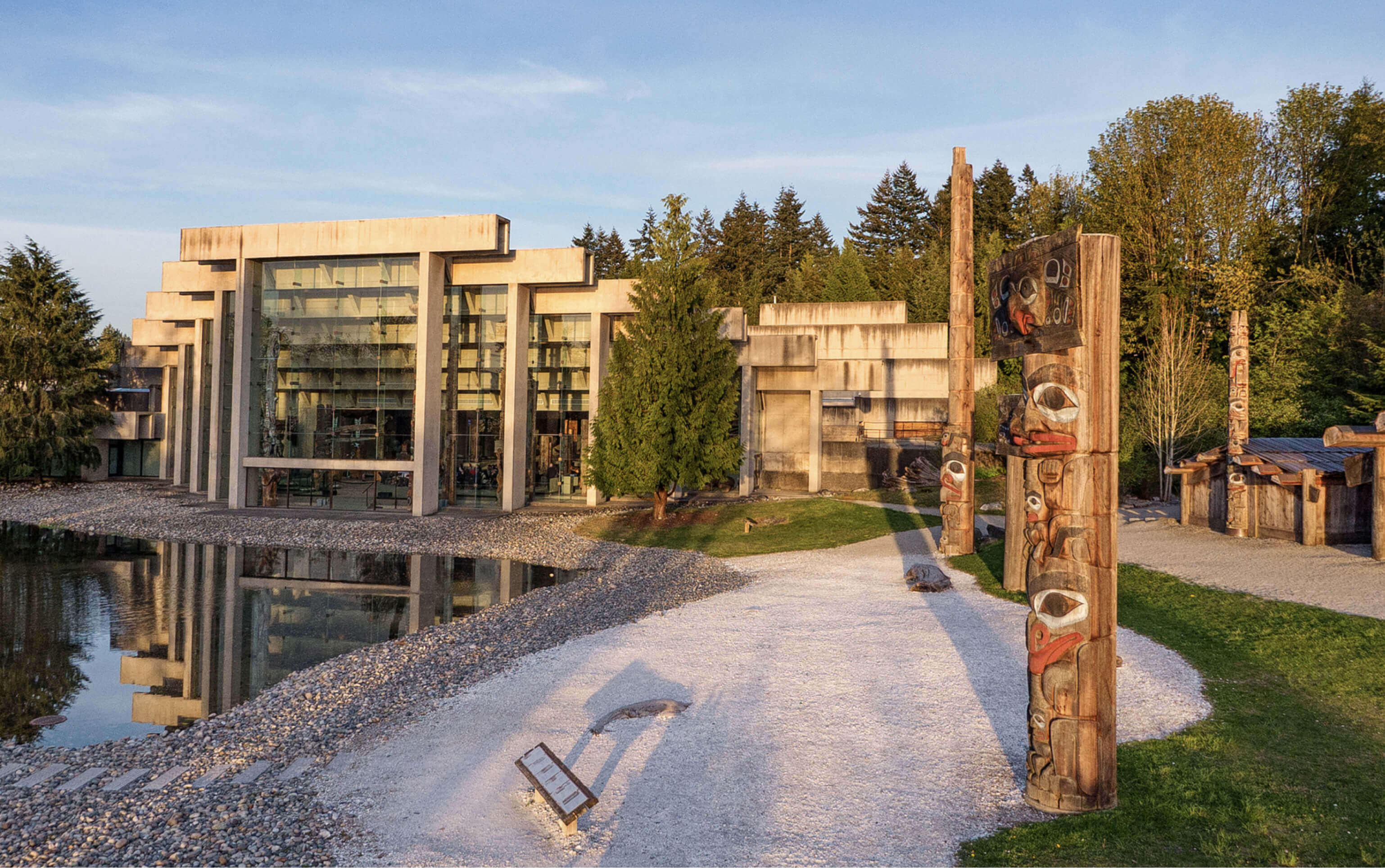 The Museum of Anthropology and totem poles at UBC Vancouver