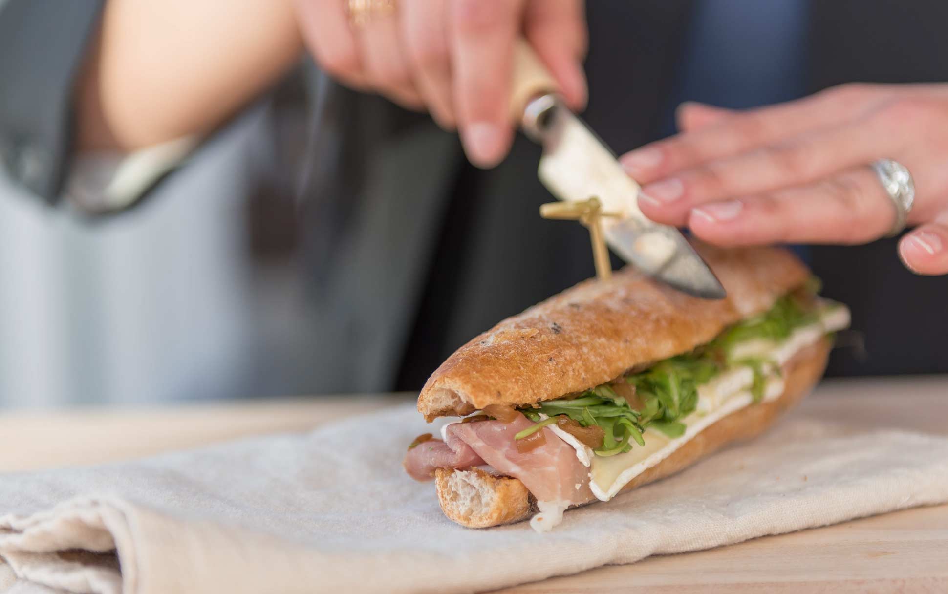 A sandwich from a restaurant UBC