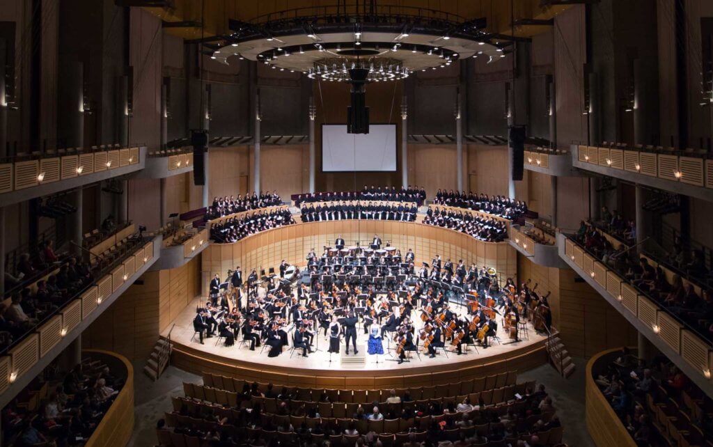 UBC's Orchestra plays to audiences at the Chan Centre for Performing Arts in Vancouver